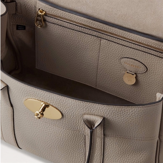 Mulberry Bayswater Cashmere Taupe Heavy Grain